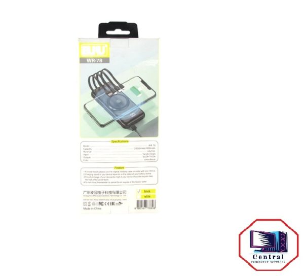 پاور بانک بوکو مدل wr-78 ظرفیت 20000 میلی آمپر ساعت - Image 5