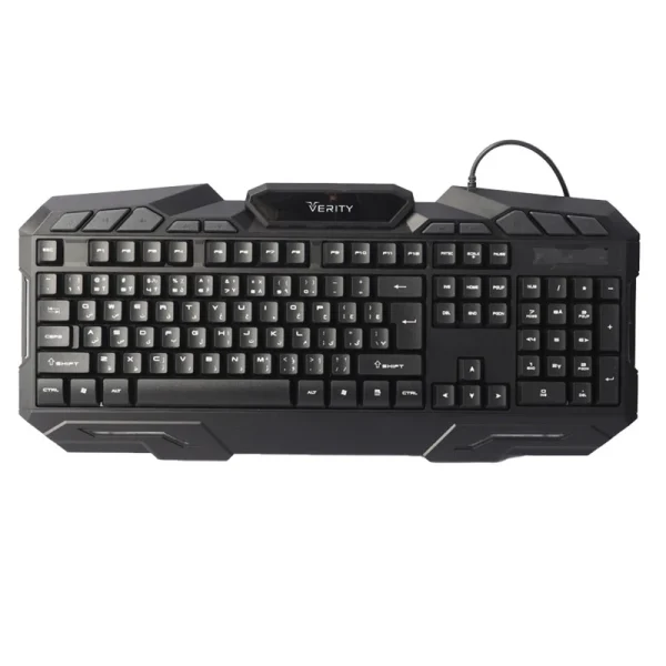 کیبورد و ماوس گیمینگ وریتی مدل V-KB6126GCW، سوییچ ممبران، Full-Size، نورپردازی LED RGB - Image 6