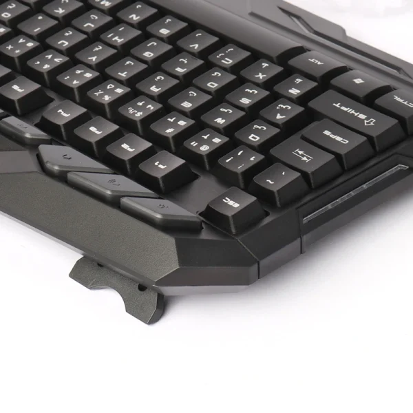 کیبورد و ماوس گیمینگ وریتی مدل V-KB6126GCW، سوییچ ممبران، Full-Size، نورپردازی LED RGB - Image 2
