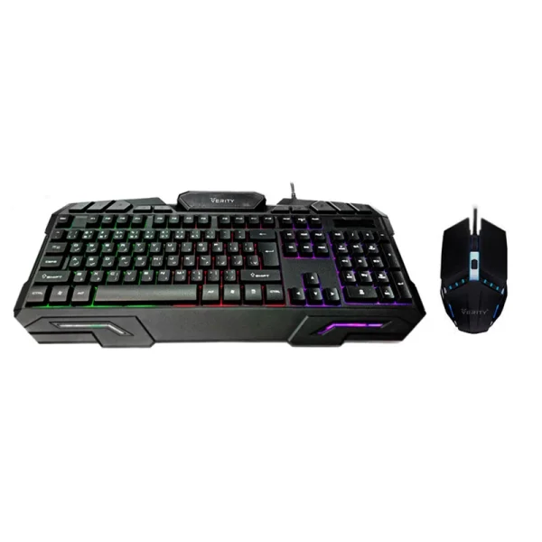 کیبورد و ماوس گیمینگ وریتی مدل V-KB6126GCW، سوییچ ممبران، Full-Size، نورپردازی LED RGB - Image 10
