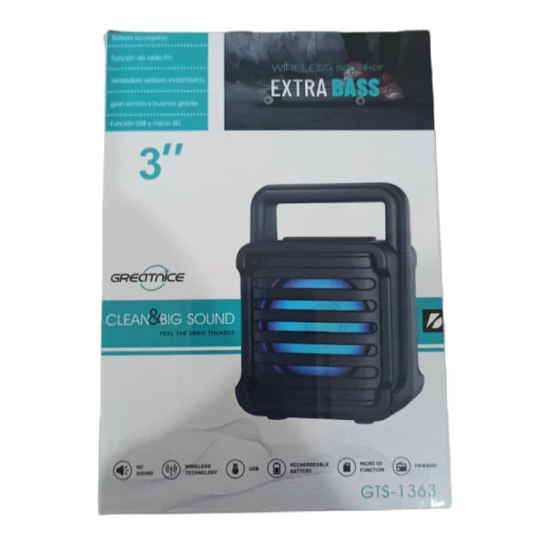 اسپیکر بلوتوثی قابل حمل مدل gts-1363 - Image 3