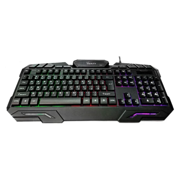 کیبورد و ماوس گیمینگ وریتی مدل V-KB6126GCW، سوییچ ممبران، Full-Size، نورپردازی LED RGB - Image 11