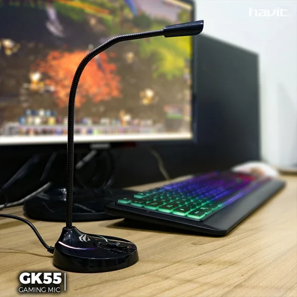 میکروفن رومیزی مدل Havit GK55 Gaming - Image 4